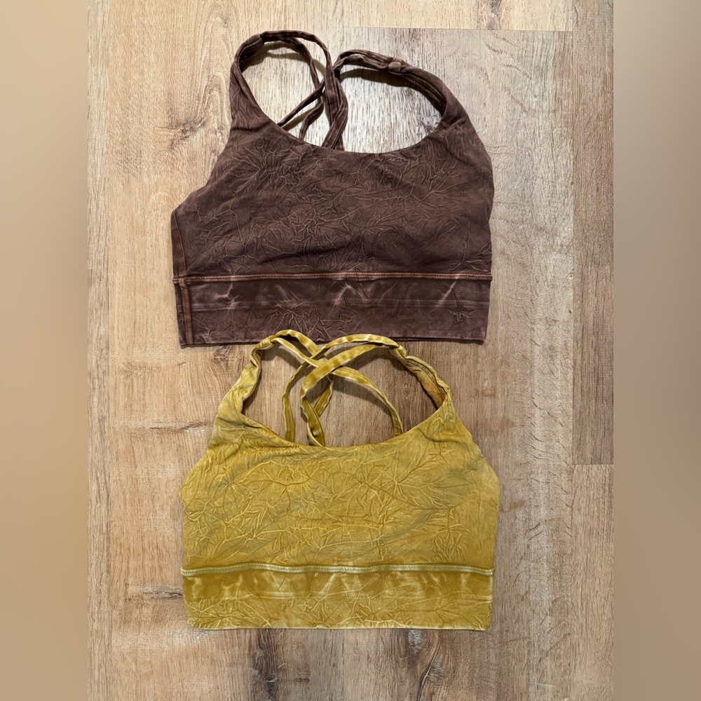 lululemon Energy Longline Bra Medium Support, Lot of 2, Size 4, Special Edition